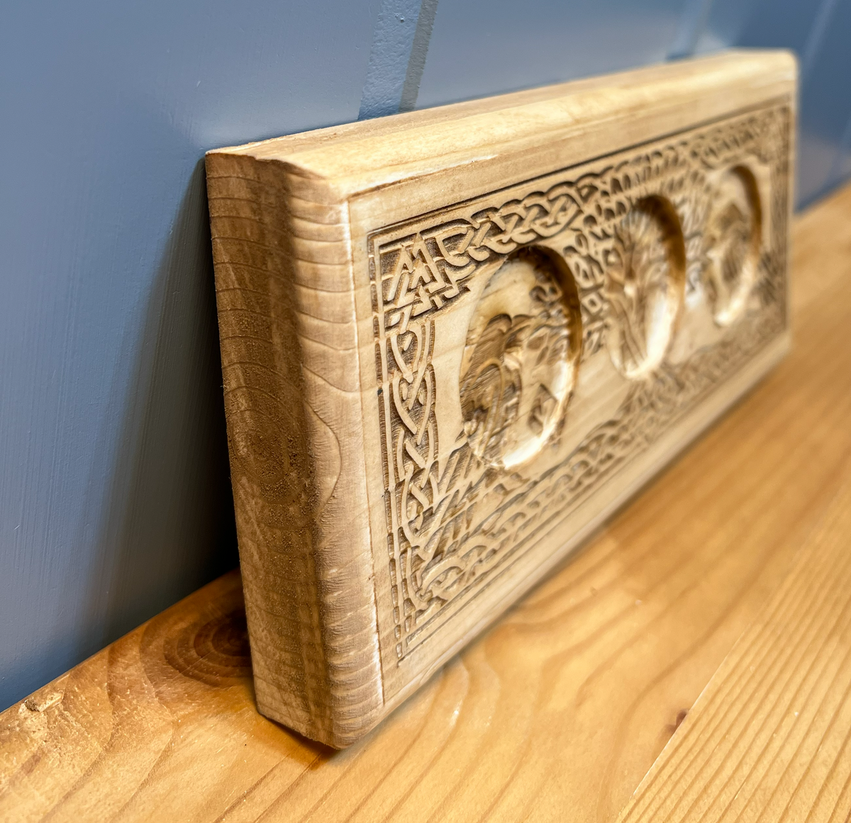 Vikinginspirert telysholder i tre V2